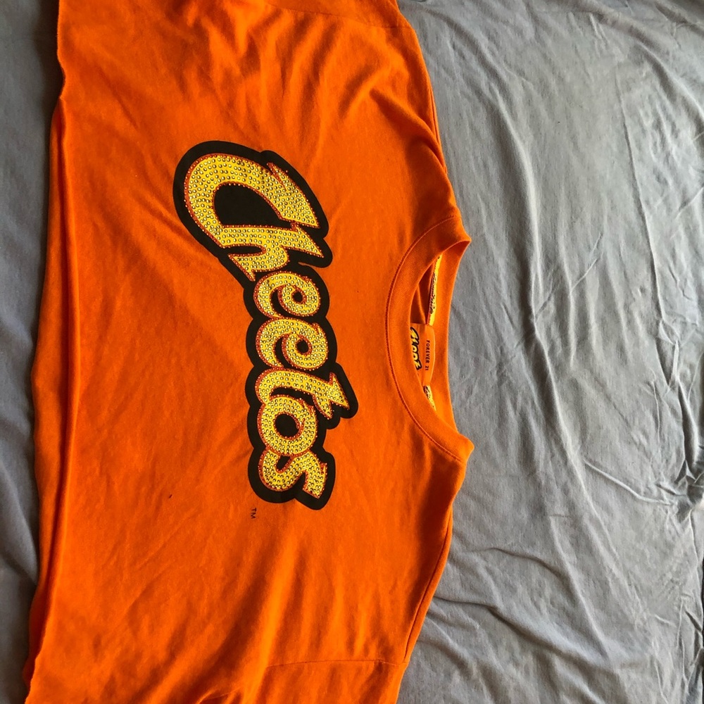 Forever 21 Cheeto collection crop top size large